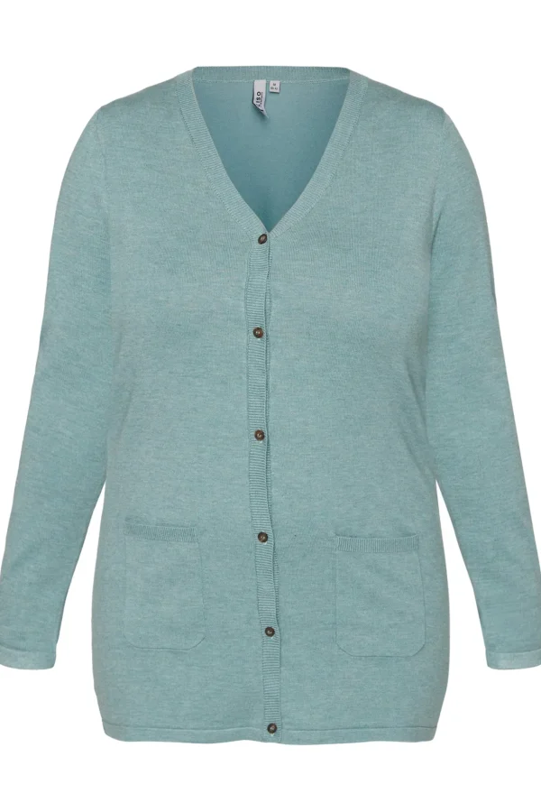 Basic Cardigan - Blue Haze Melange