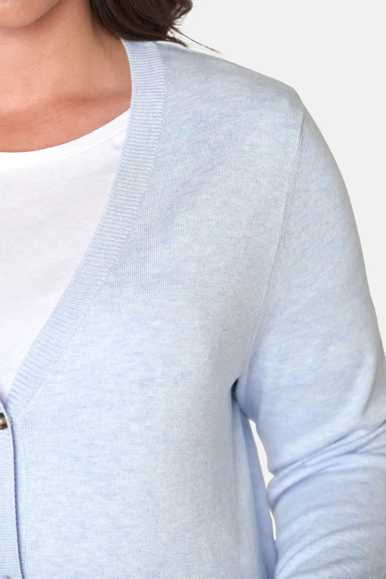basic_cardigan__blue_mela_1.webp Basic Cardigan - Blue Melange