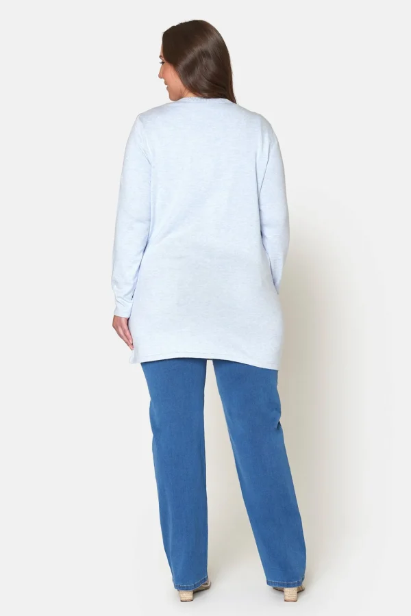 Basic Cardigan - Blue Melange