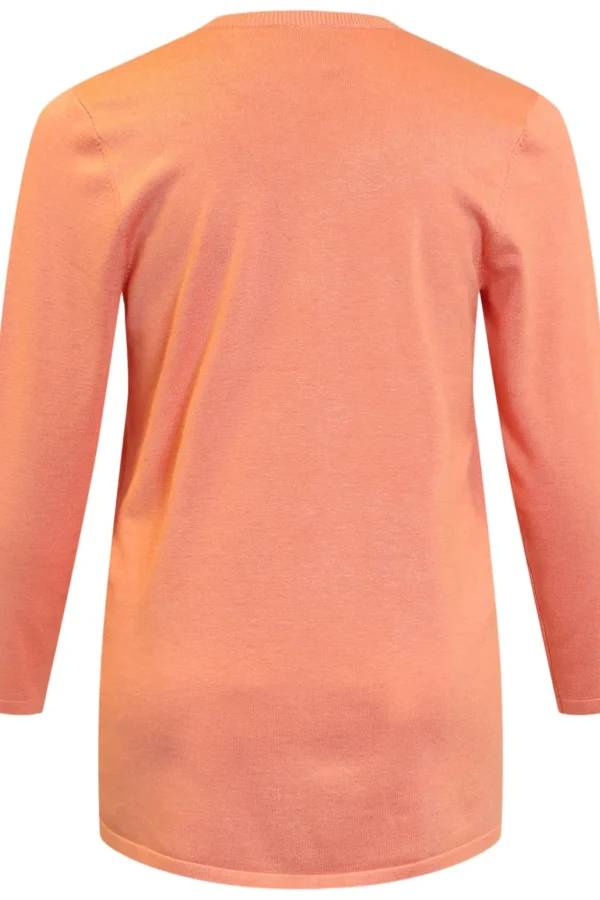 Basic Cardigan - Coral Melange