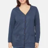 Basic Cardigan - Naval Melange