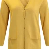 Basic Cardigan - Yellow Melange