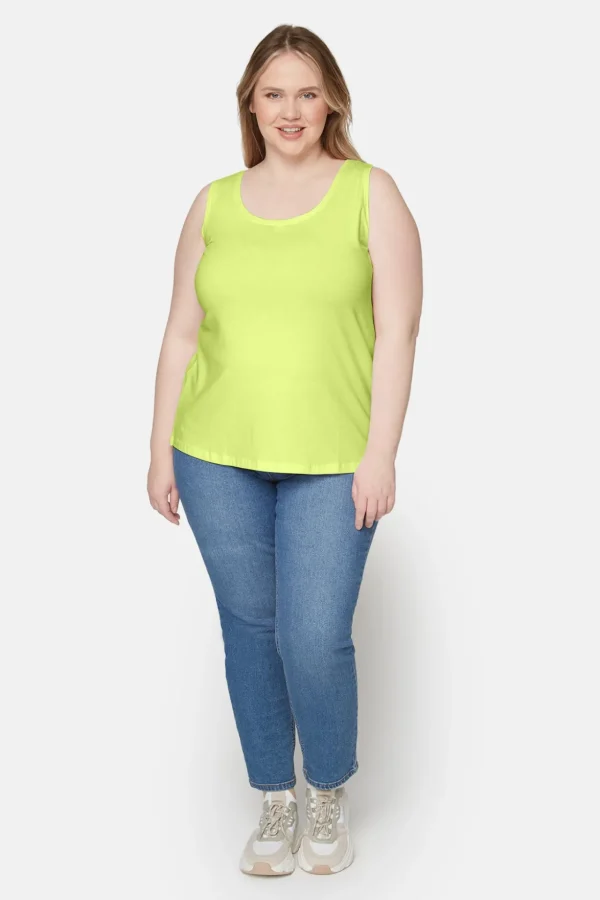 Basis A-formet Top - Sunny Lime