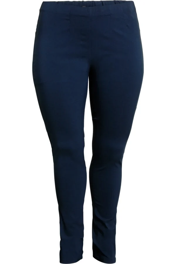 Basis Bengalin-bukser Med Indsnit I Taljen - Midnight Blue