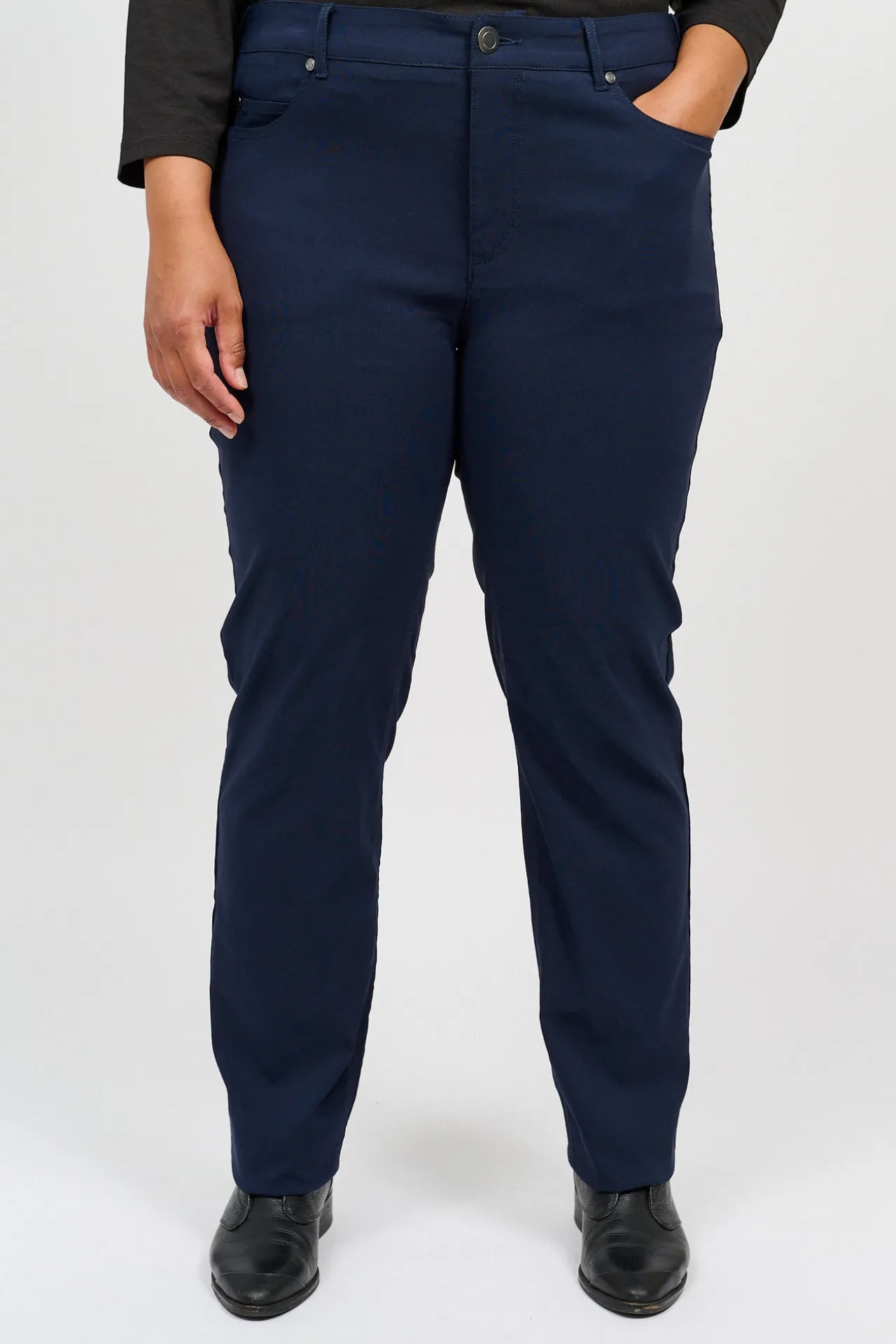 basis_bengalinbukser_med__0-3.webp Basis Bengalin-bukser Med 5 Lommer - Midnight Blue