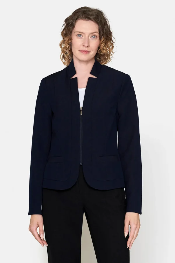 Blazer med Lynlås - Navy