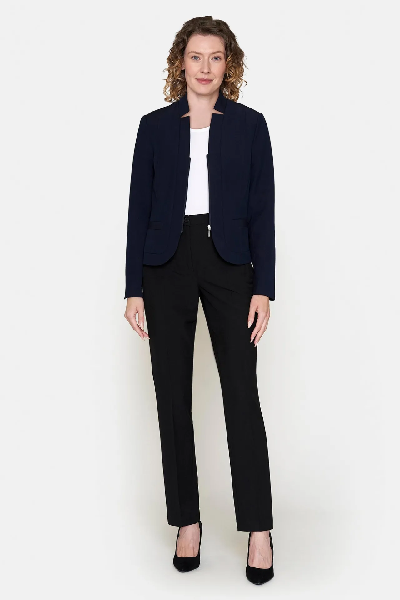 blazer_med_lynls__navy_2.webp Blazer med Lynlås - Navy