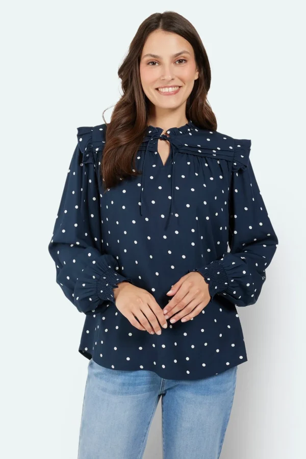 Blouse - Navy Mix