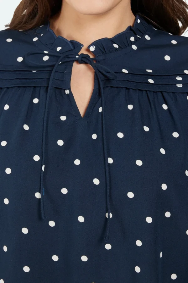 Blouse - Navy Mix