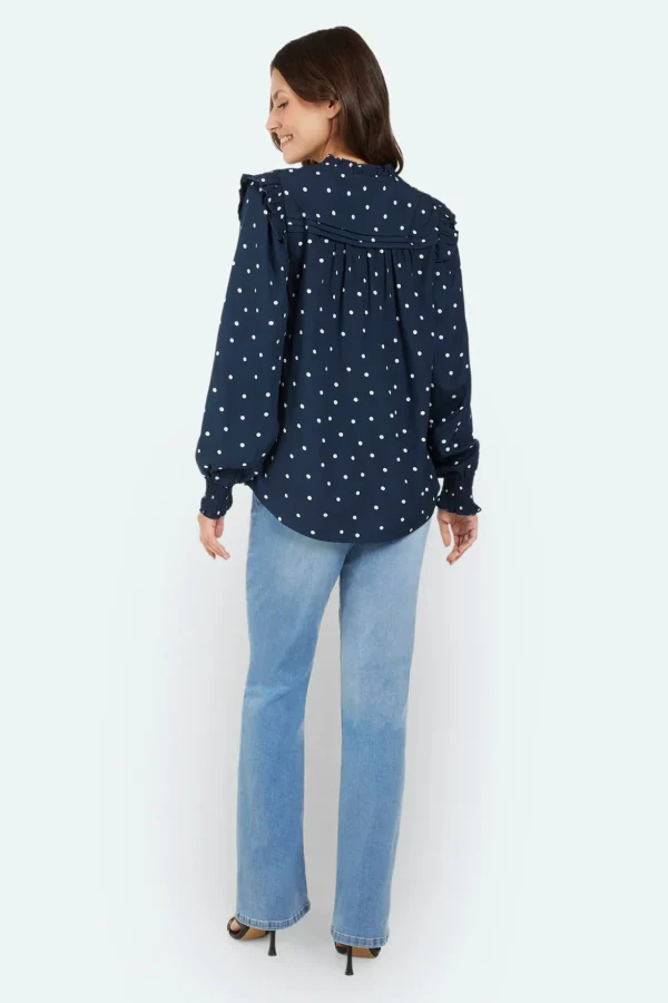 Blouse - Navy Mix