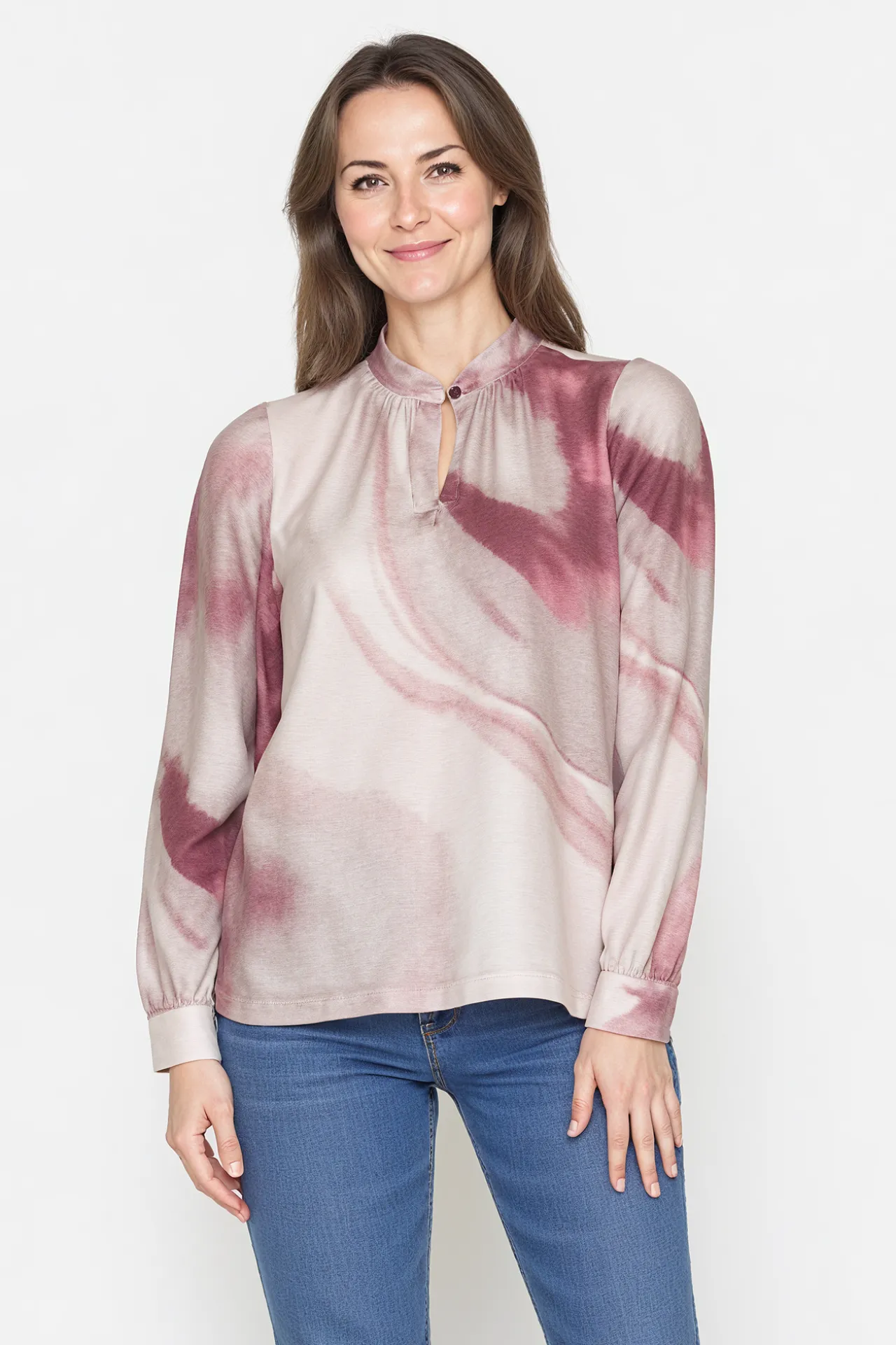 bluse__mrk_pink_mix_0.webp Bluse - Mørk Pink Mix
