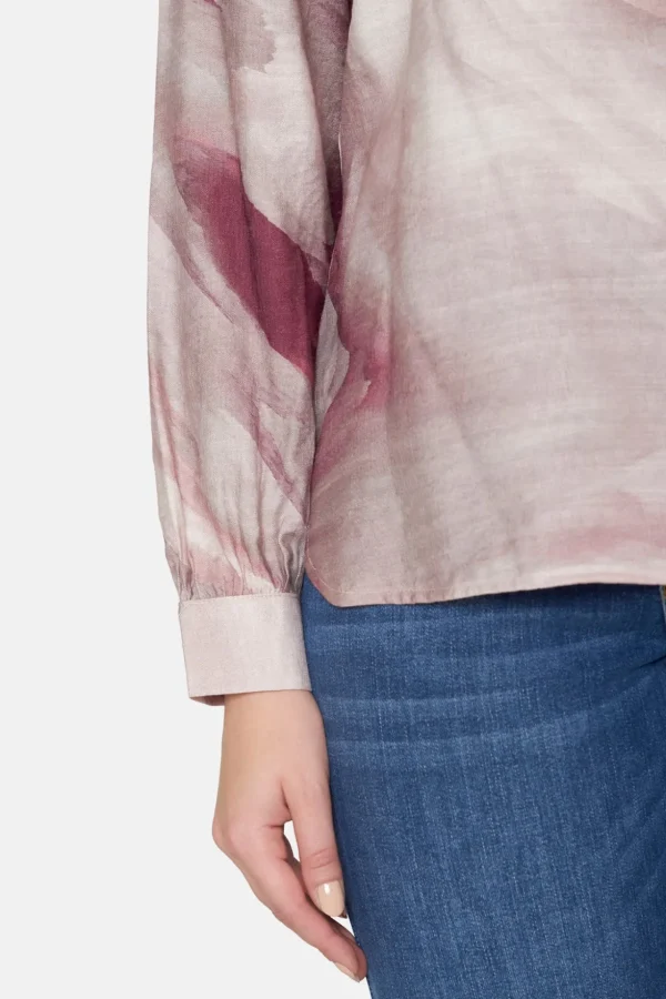Bluse - Mørk Pink Mix