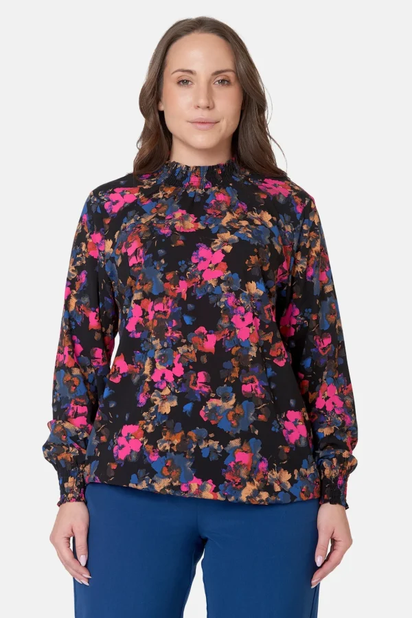 Bluse - Pink/Blue Mix