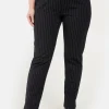 Bukser - Sort Pinstripe