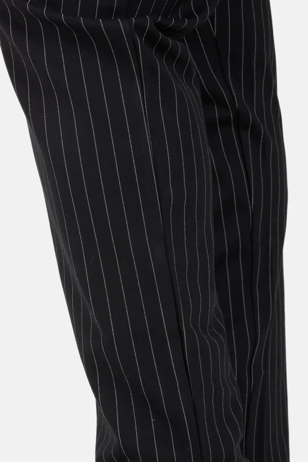 Bukser - Sort Pinstripe