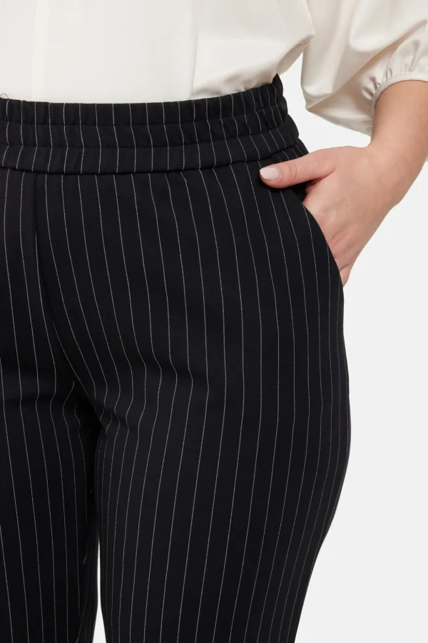Bukser - Sort Pinstripe