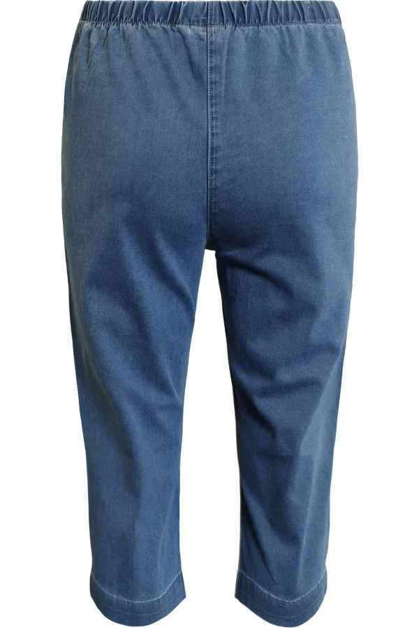 Bukser Capri - Washed denim
