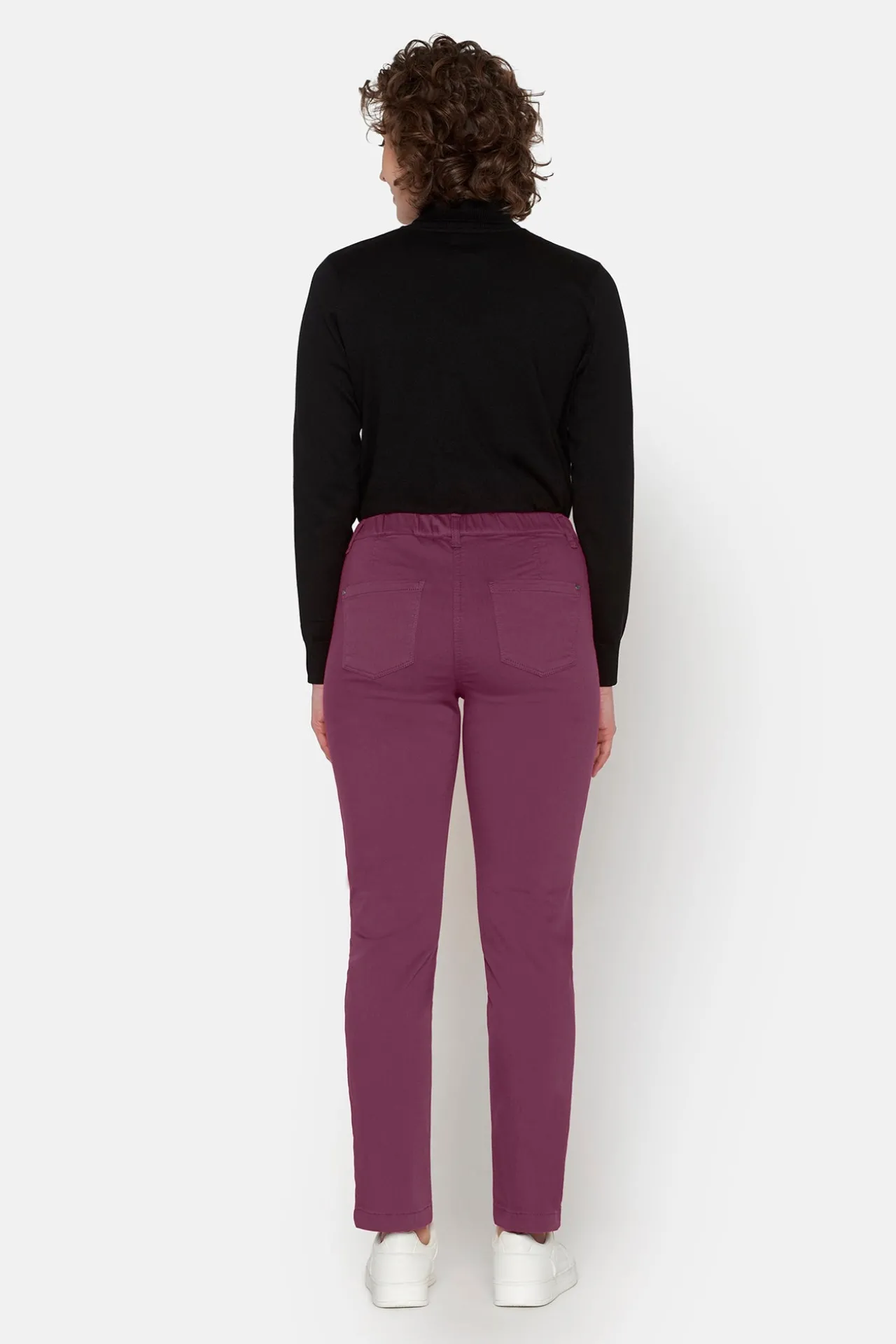 bukser_madelaine__bordeau_3.webp Bukser Madelaine - Bordeaux - Straight fit