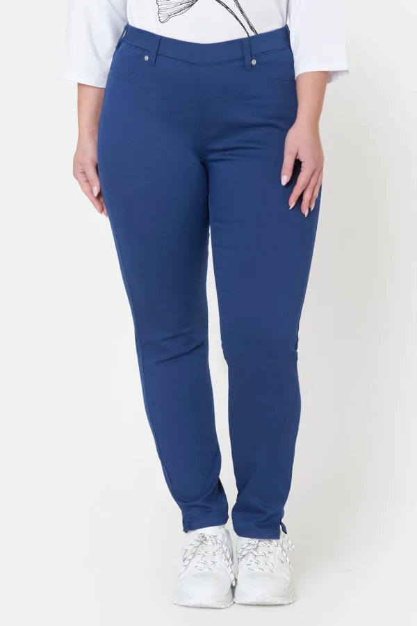 7/8 Bukser, Sofia, Slit Fit - Estate Blue