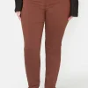 7/8 Bukser, Sofia, Slit Fit - Tiramisu