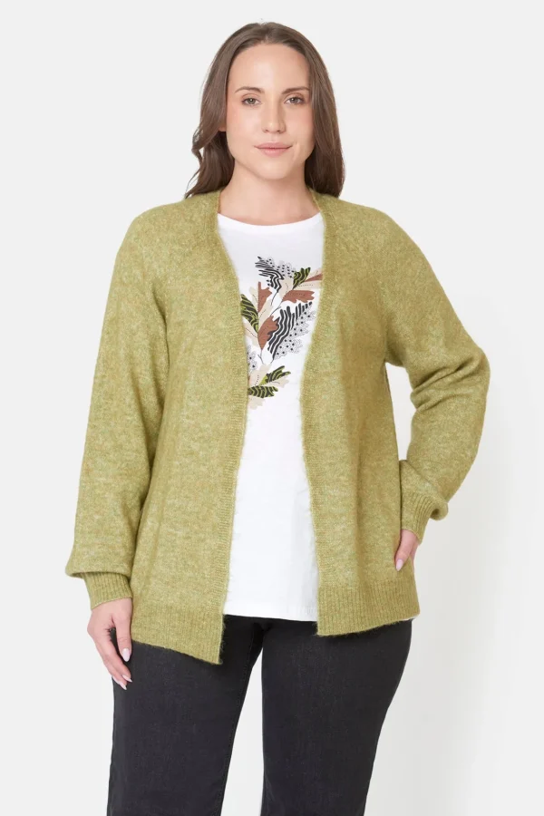 Cardigan - Green Melange