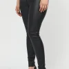 Coated Leggings - Sort