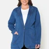 Denim Blazer - Medium Blue Denim