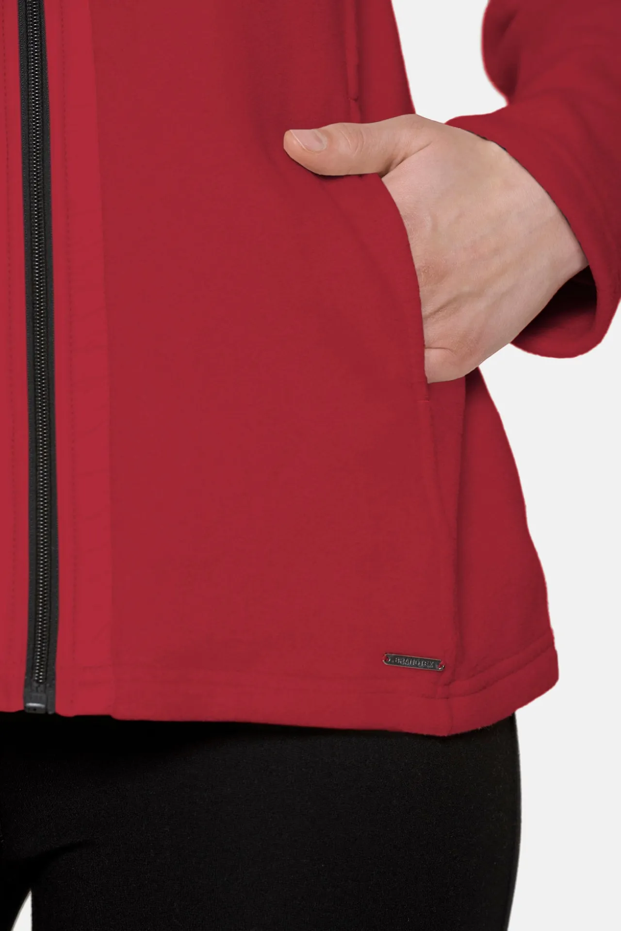 fleece_jakke__vin_rd_1.webp Fleece jakke - Vin rød