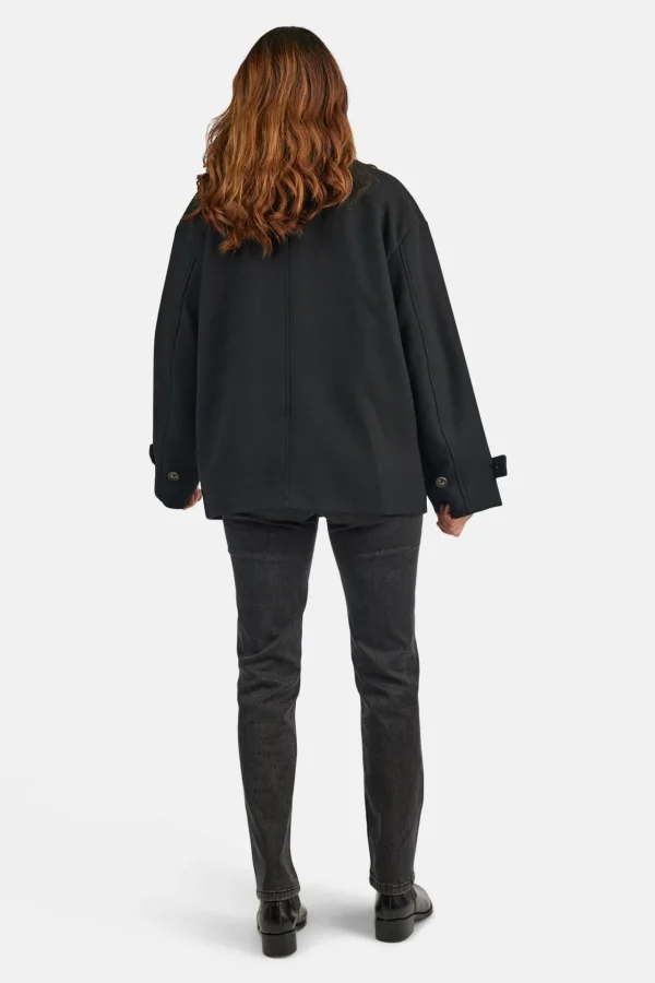 Frakke - oversize - Sort