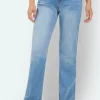 Jane Jeans Med Vidde Ben - Lys Blå Denim