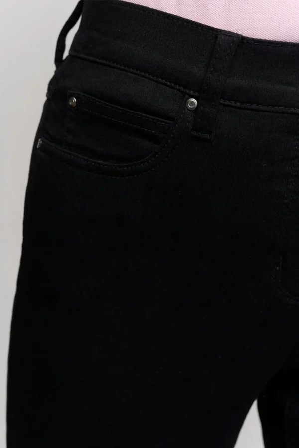 Jeans Ingrid - Straight fit, Wide Leg - Sort Denim