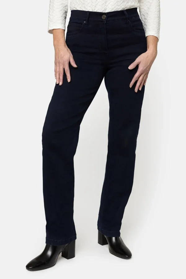 Jeans Ingrid - Straight fit, Wide Leg - Navy Denim