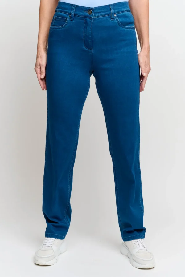 Jeans Ingrid - Washed denim - Straight fit, Wide Leg