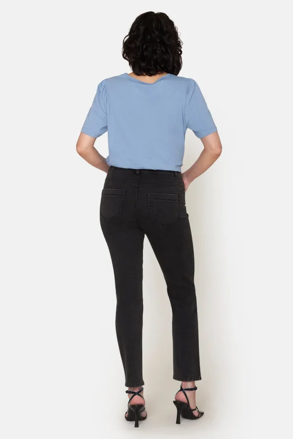 Jeans Jane - 7/8, 5 lommet model - Mørk grå denim