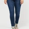 Jeans Maggie - Slim Legs - Mørk blå denim