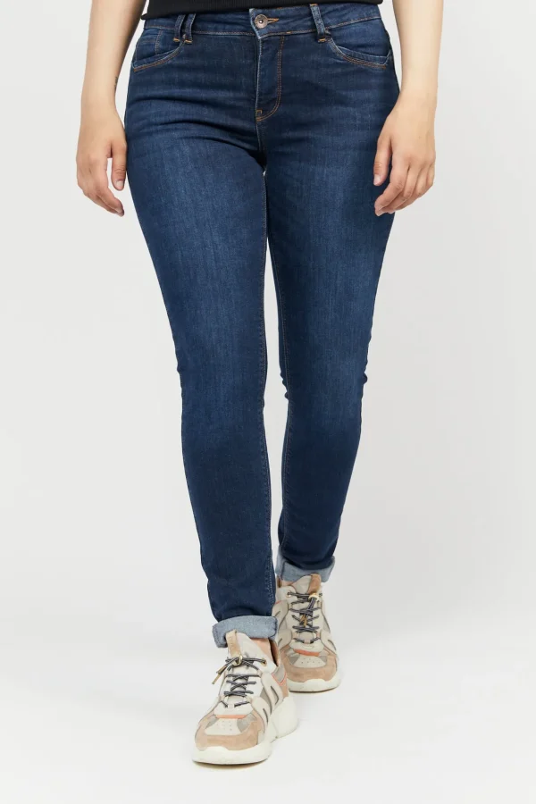 Jeans Maggie - Slim Legs - Mørk blå denim