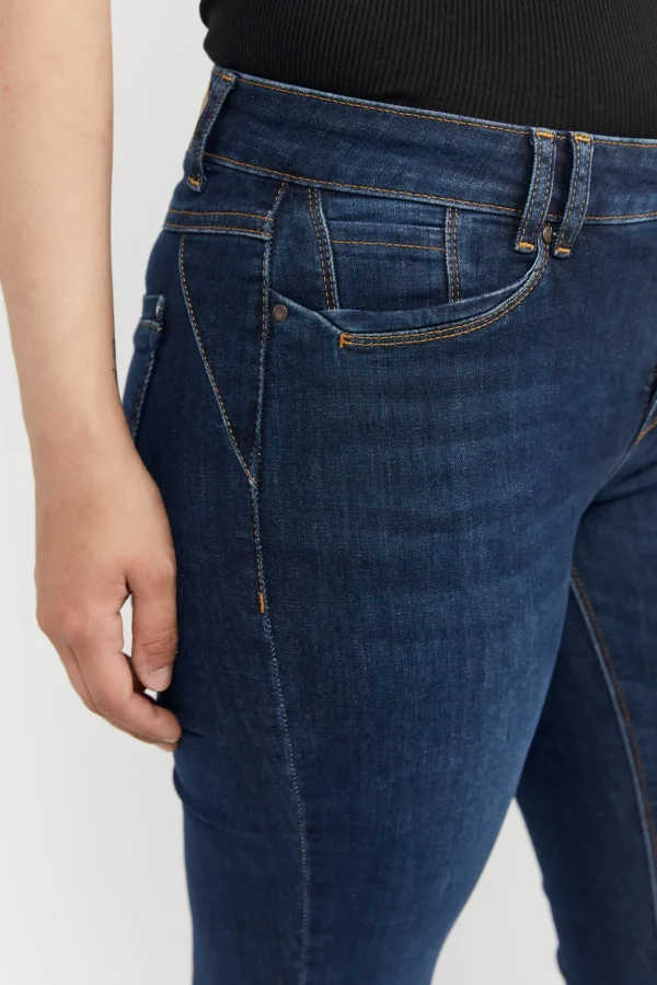 Jeans Maggie - Slim Legs - Mørk blå denim