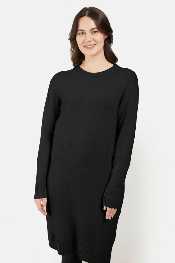 Kjole i strik - Sort
