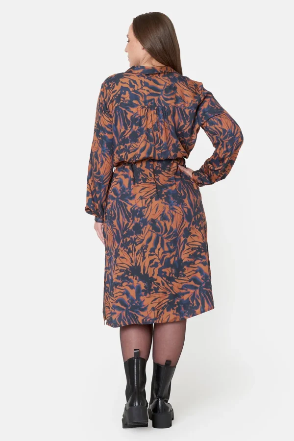 Kjole med bindebånd - Glazed Ginger