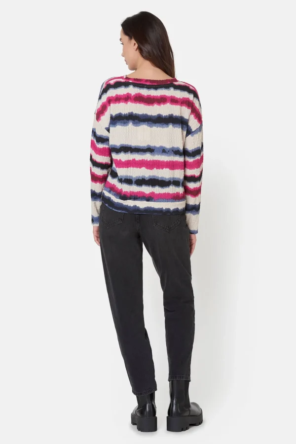 Langærmet T-shirt - Fuchsia mix