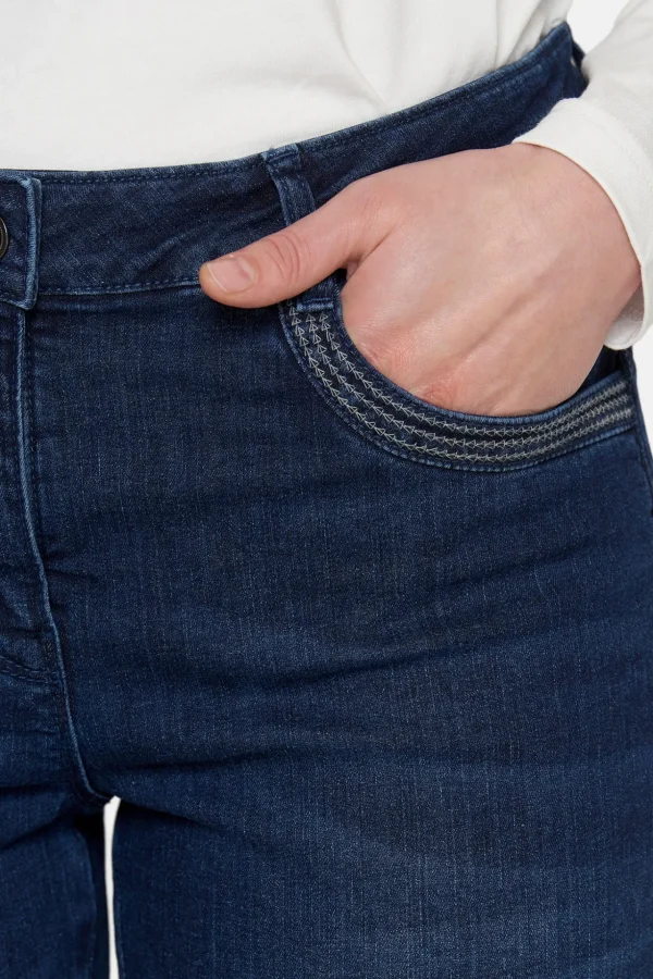 Madelaine 7/8 Jeans - Indigo Blue - Straight fit