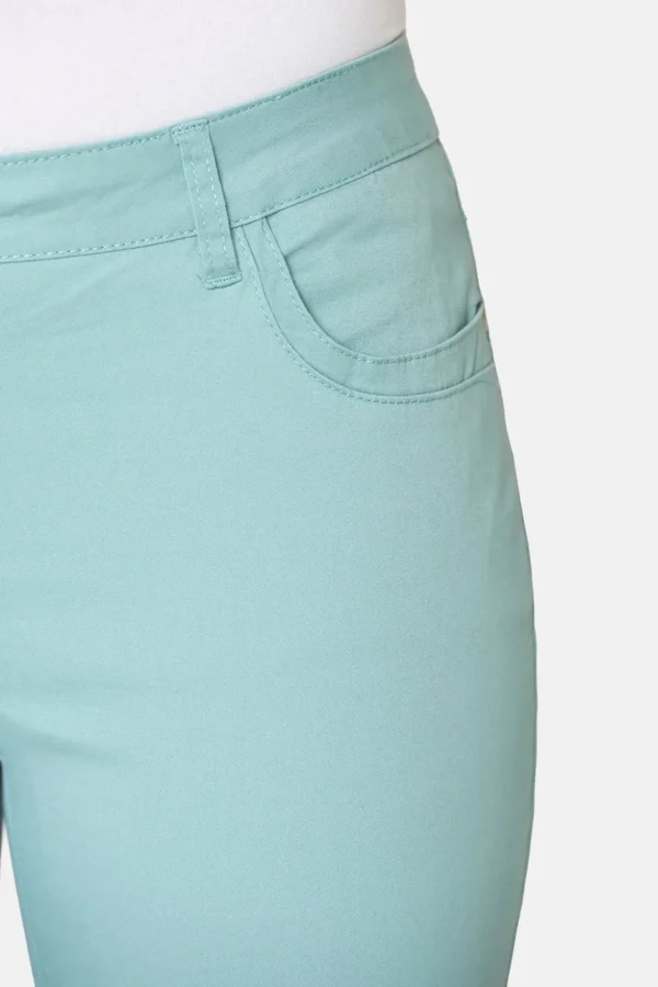 Madelaine Capri Bukser - Sea Green - Straight fit
