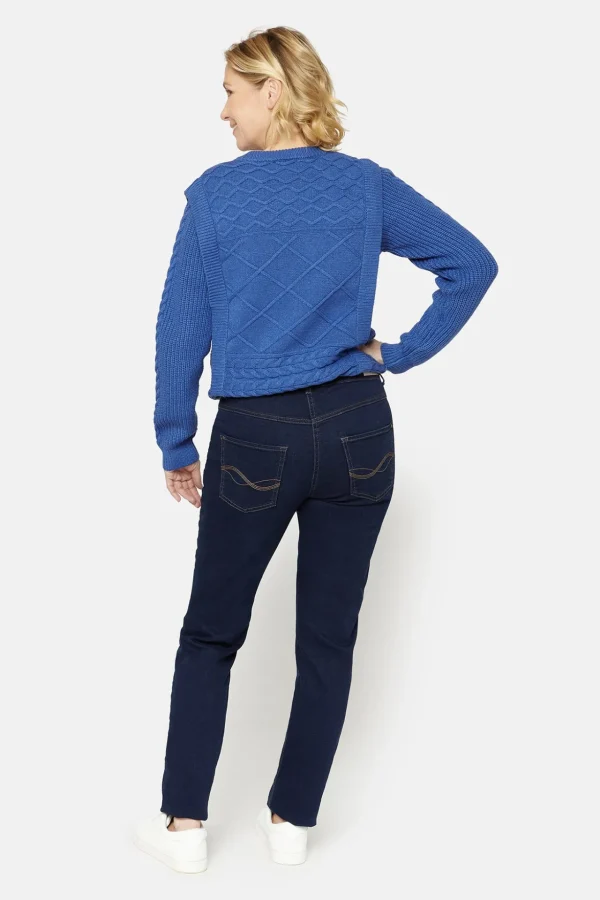 Madelaine Jeans - Straight fit - Mørk blå denim