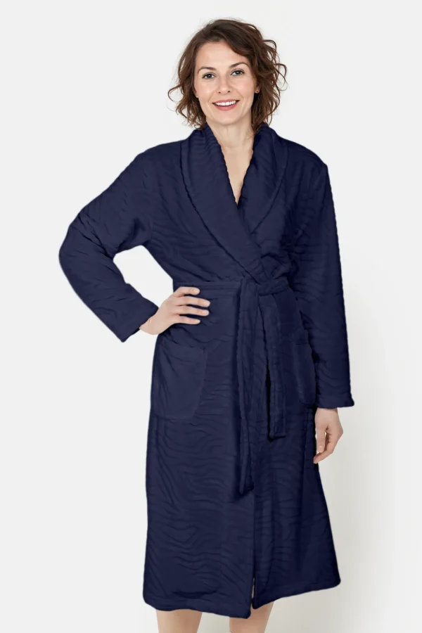 Morgenkåbe - Navy Blue