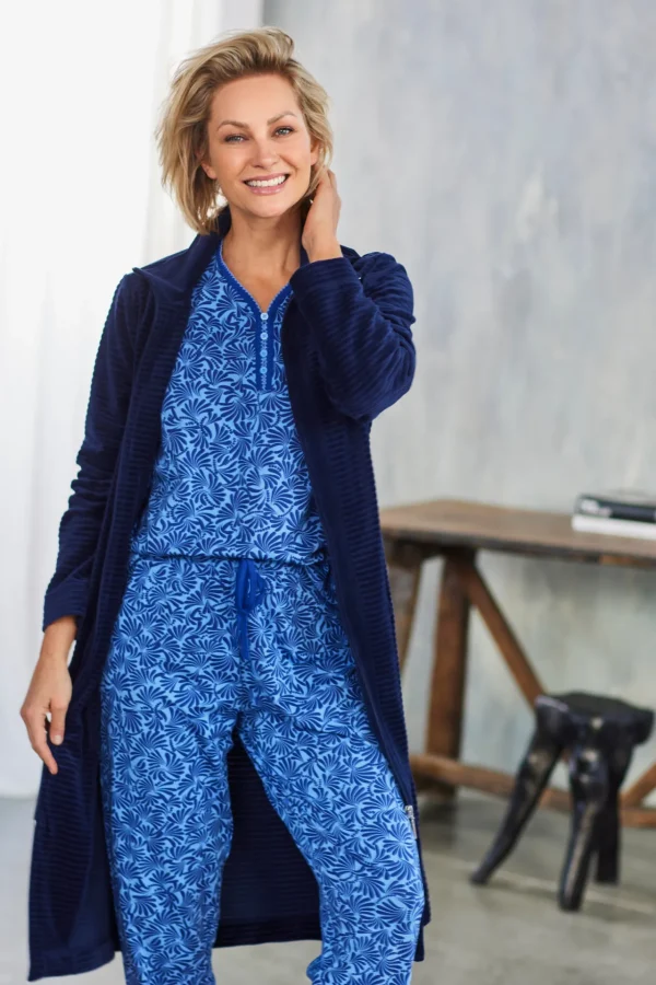 Morgenkåbe - Navy Blue