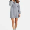 Natkjole - Navy Blue