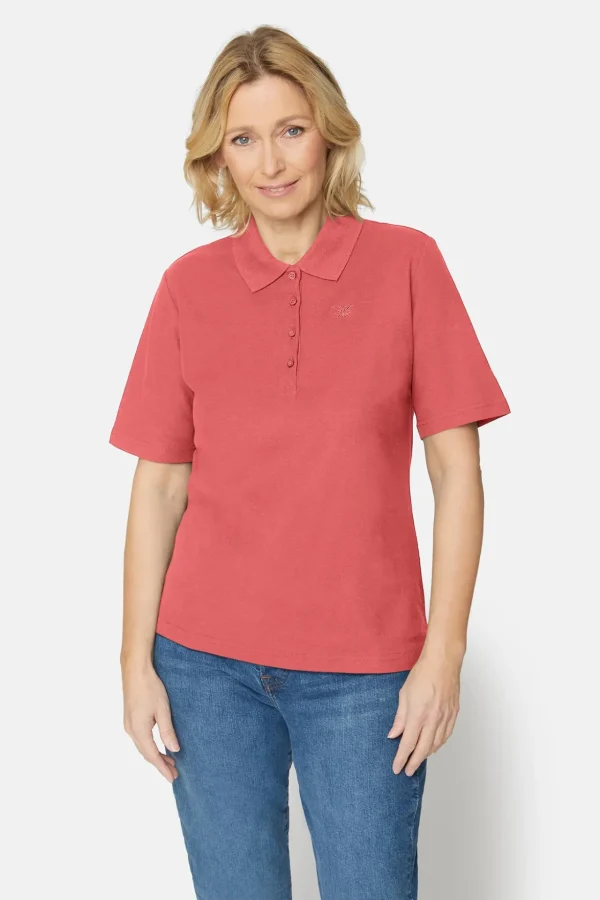 Polo-t-shirt - Coral