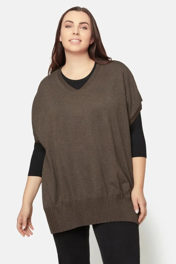 Poncho - Chocolate Melange