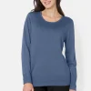 Pullover O-hals - Blue Horizon Melange