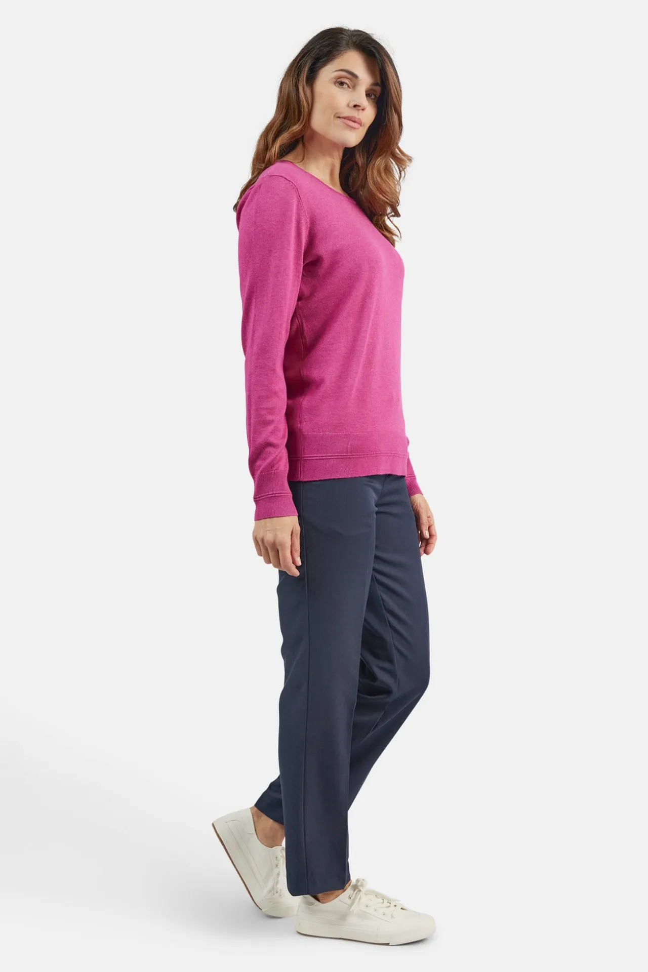 pullover_ohals__fuchsia_r_3-1.webp Pullover O-hals - Fuchsia Red Melange